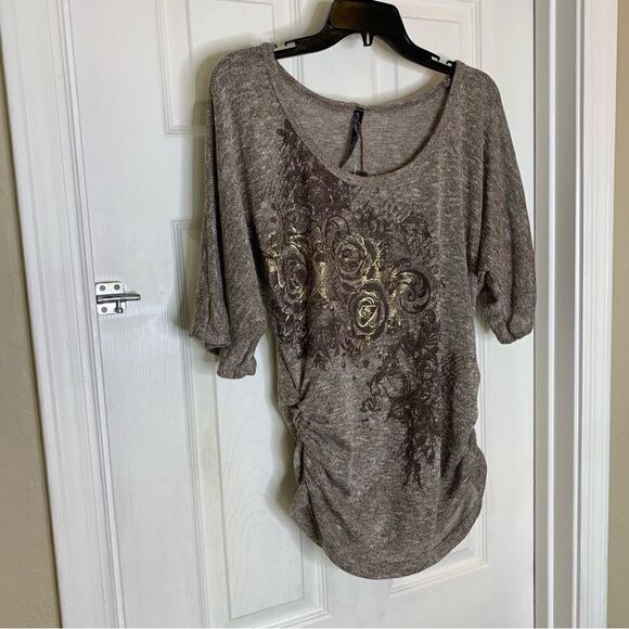 Andrea Missy Plus Rose Top Size 1X - Picture 6 of 11